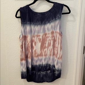 flowy tie dye tank
